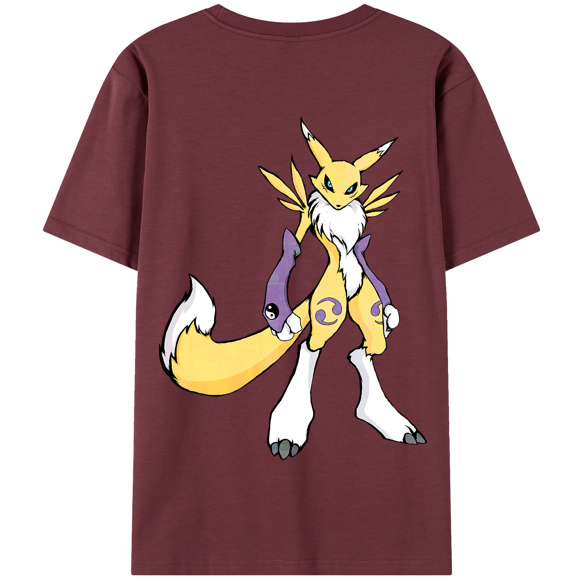 （画像用） Digimon デジタルモンスター/デジモン 綿100％半袖Tシャツ（背面プリント）